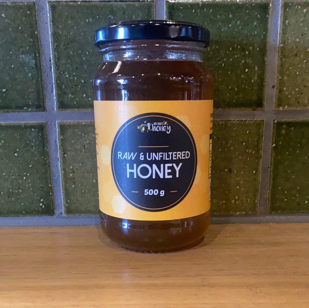 My Dad's Honey Raw and Unfiltered Honey 500g