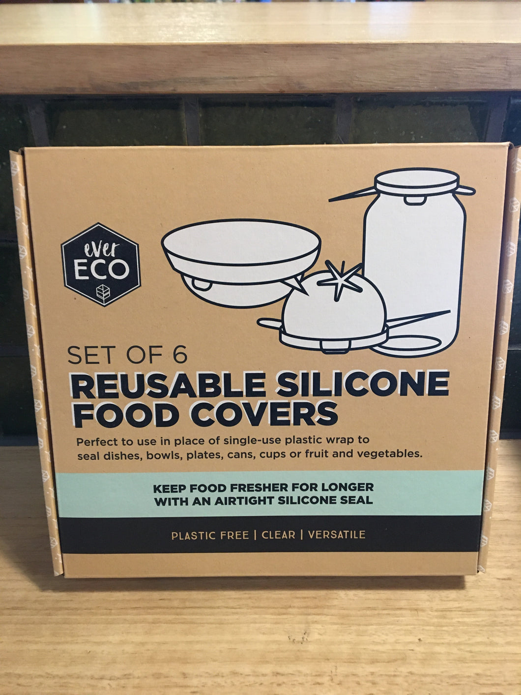 Ever Eco Reusable Silicone Food Covers 6pk