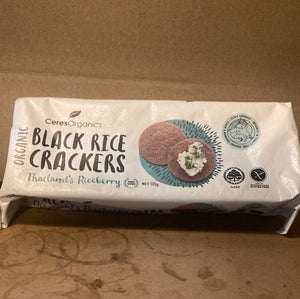 Ceres Black Rice Crackers 115g