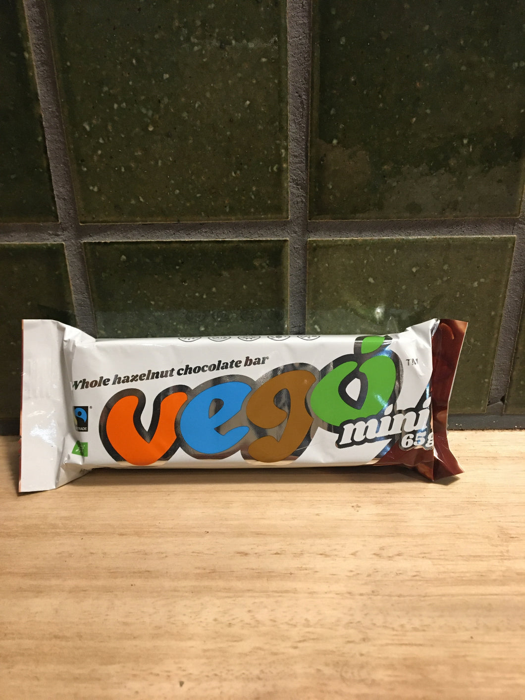 Vego Whole Hazelnut Chocolate Bar 65g