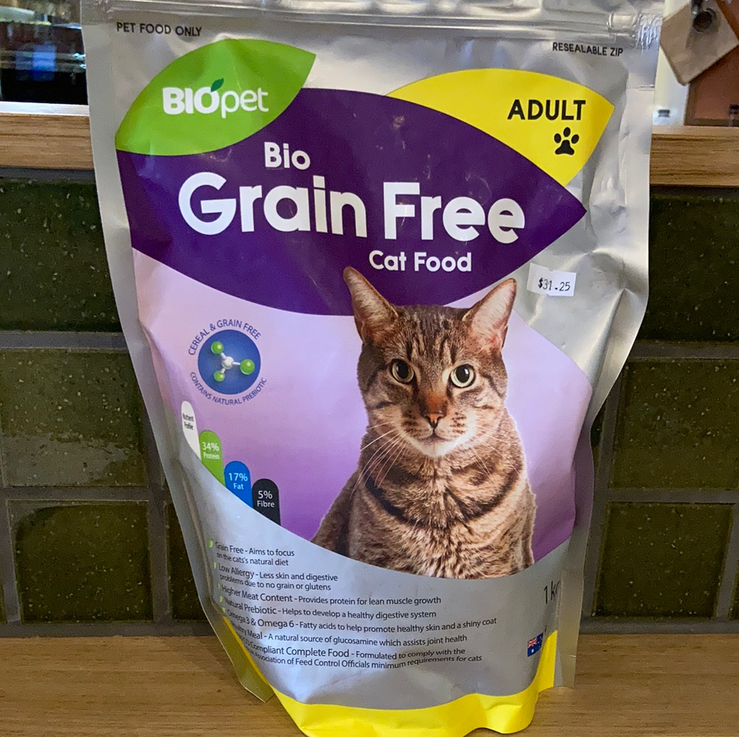 Biopet Cat Food Grain Free Adult 1kg