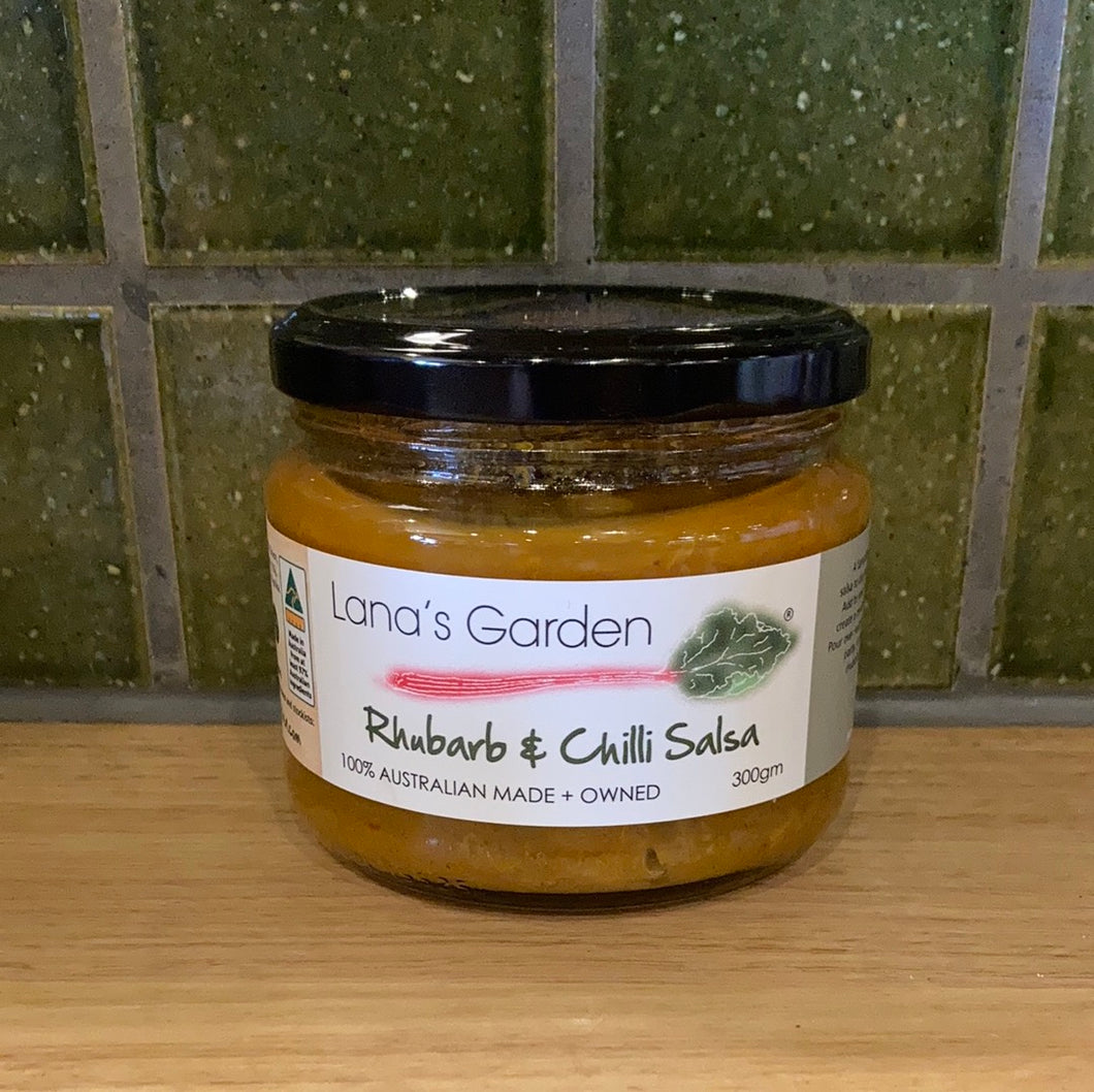 Lana's Garden Rhubarb and Chilli Salsa 300g