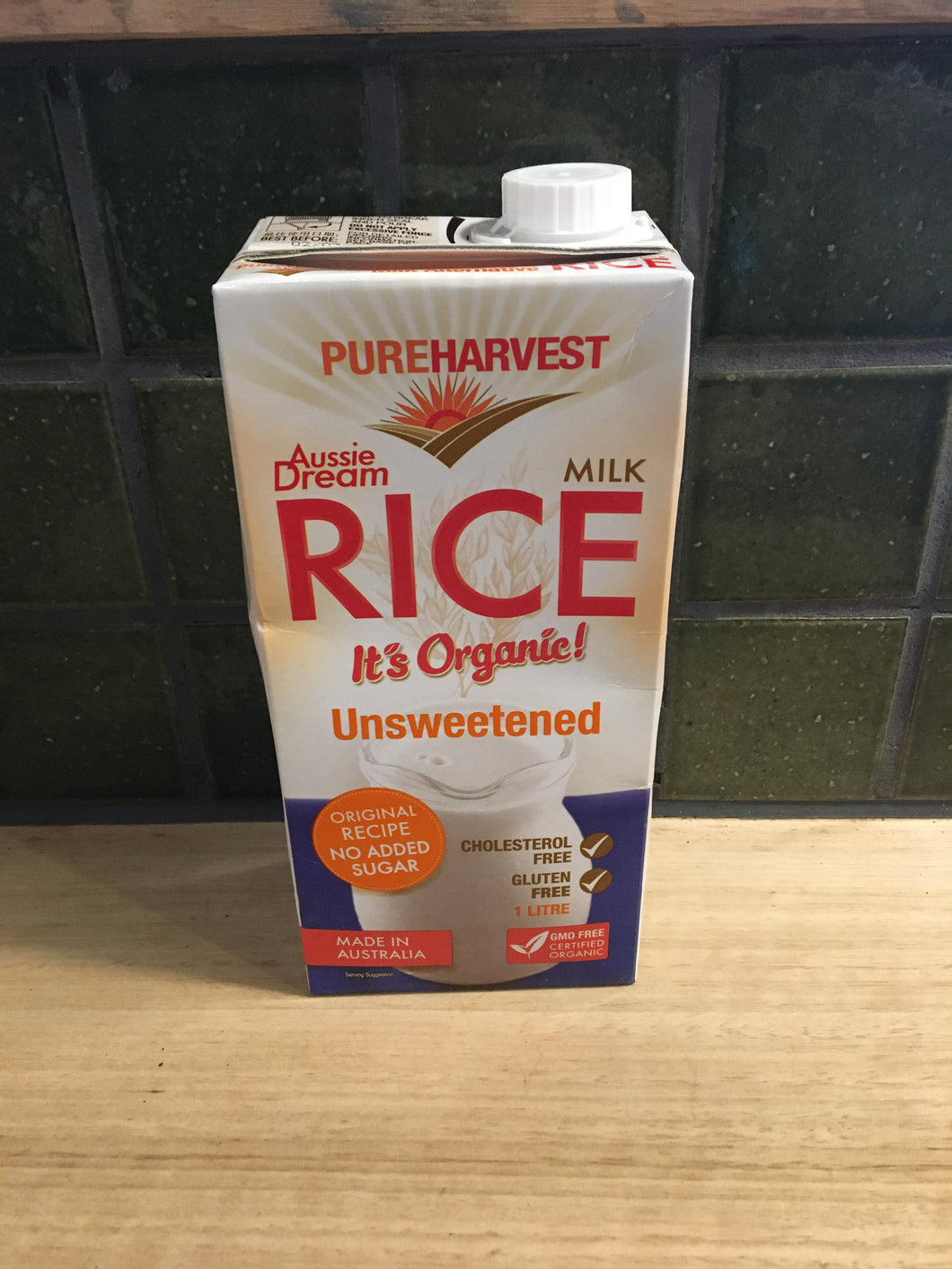 Pure Harvest Rice Milk Unsweetened 1L