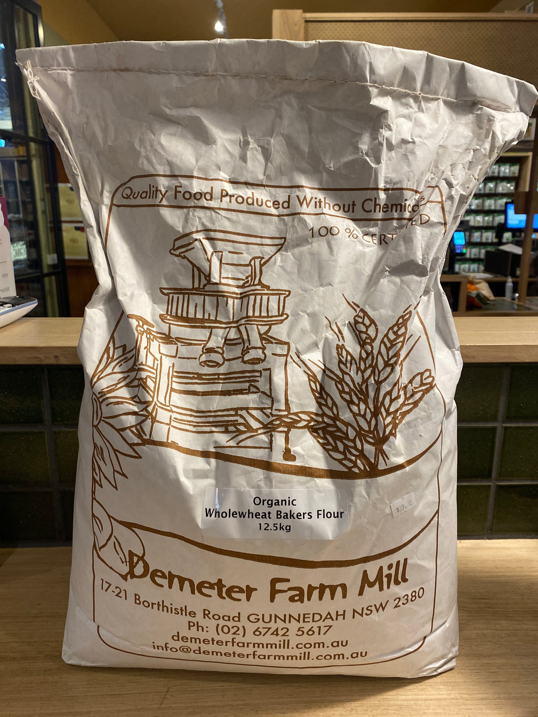 Demeter Organic Wholewheat Bakers Flour 12.5kg