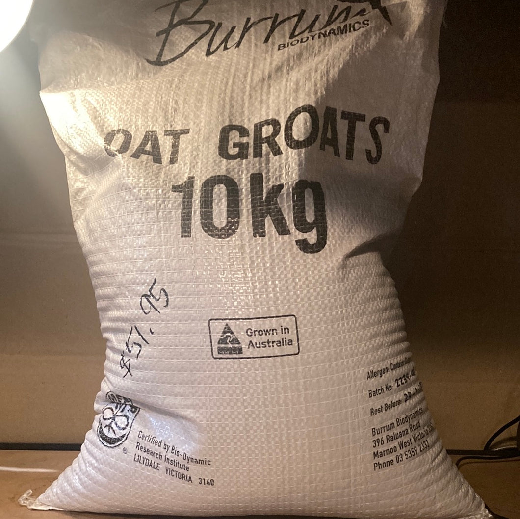 Burrum Biodynamic Oat Groats 10kg