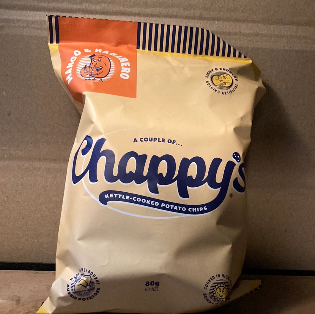 Chappy's Kettle Cooked Potato Chips Habanero and Mango 80g