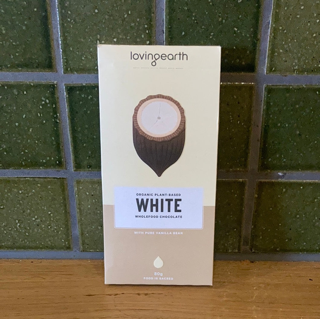 Loving Earth White Chocolate w/ Vanilla Bean 80g