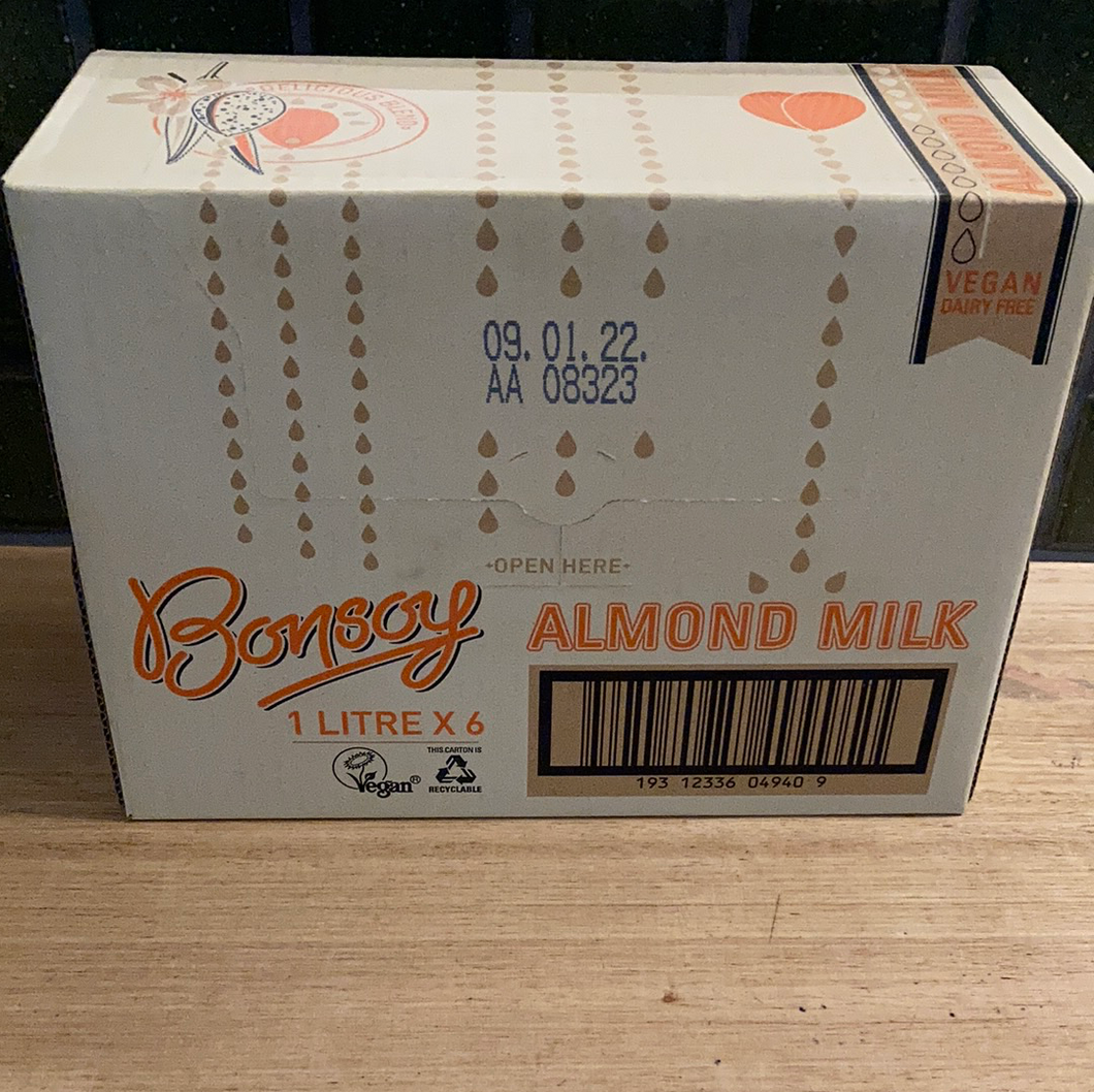 Bonsoy Almond Milk Slab 6x1L