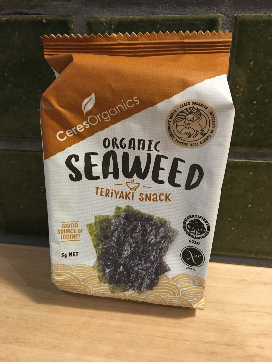 Ceres Seaweed Snack Organic 5g Teriyaki