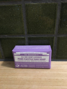 Dr Bronner's Pure-Castille Soap Bar Hemp Lavender 140g