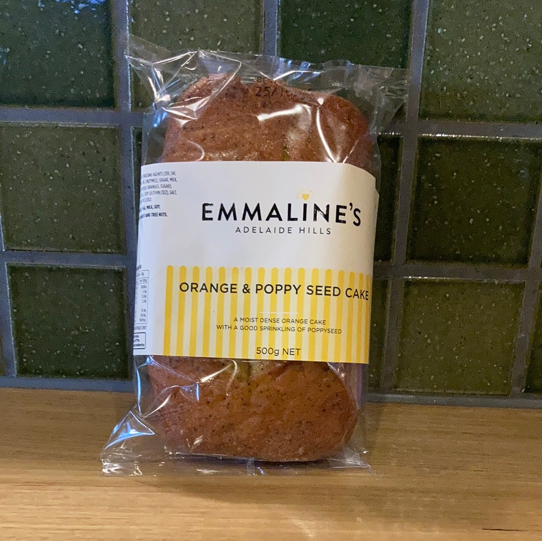 Emmaline's Adelaide Hills Orange and Poppyseed Cake 500g