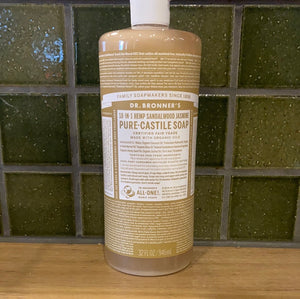 Dr Bronner's Pure-Castille Soap Hemp Sandalwood 946ml