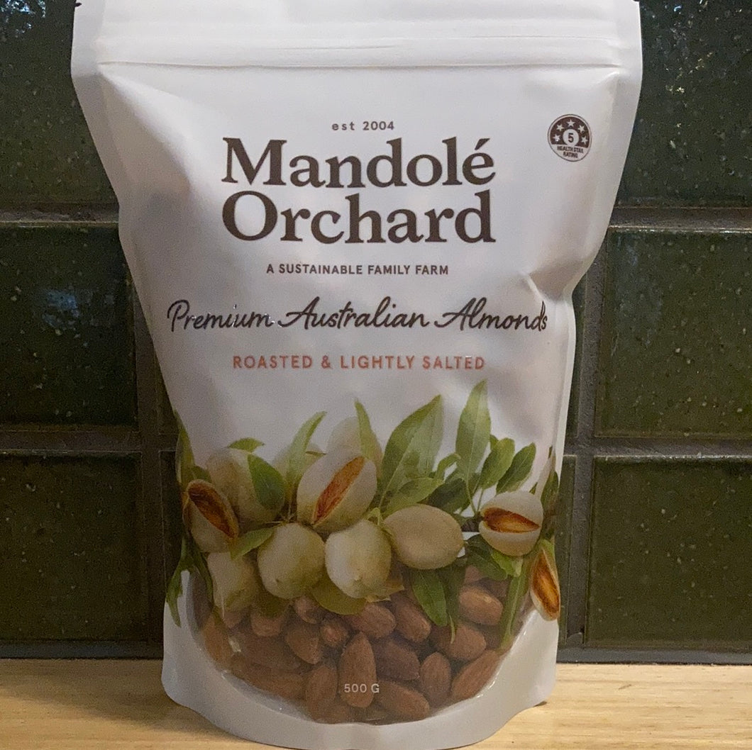 Mandole Orchard Roasted Australian Almonds 500g