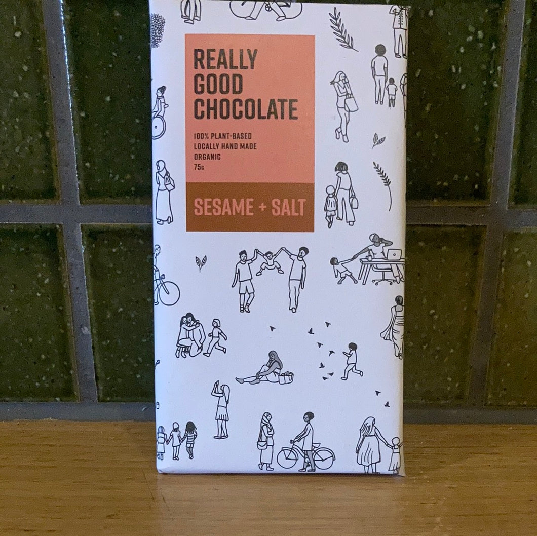 Really Good Chocolate Sesame and Salt 75g