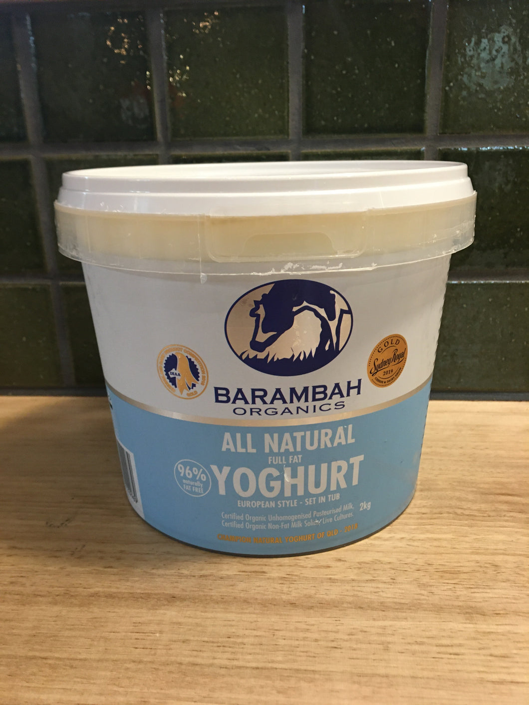 Barambah Yoghurt Natural 2kg