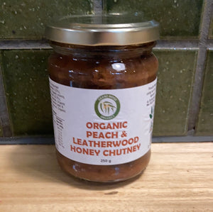 Grand Ridge Organic Peach & Leatherwood Honey Chutney 250g