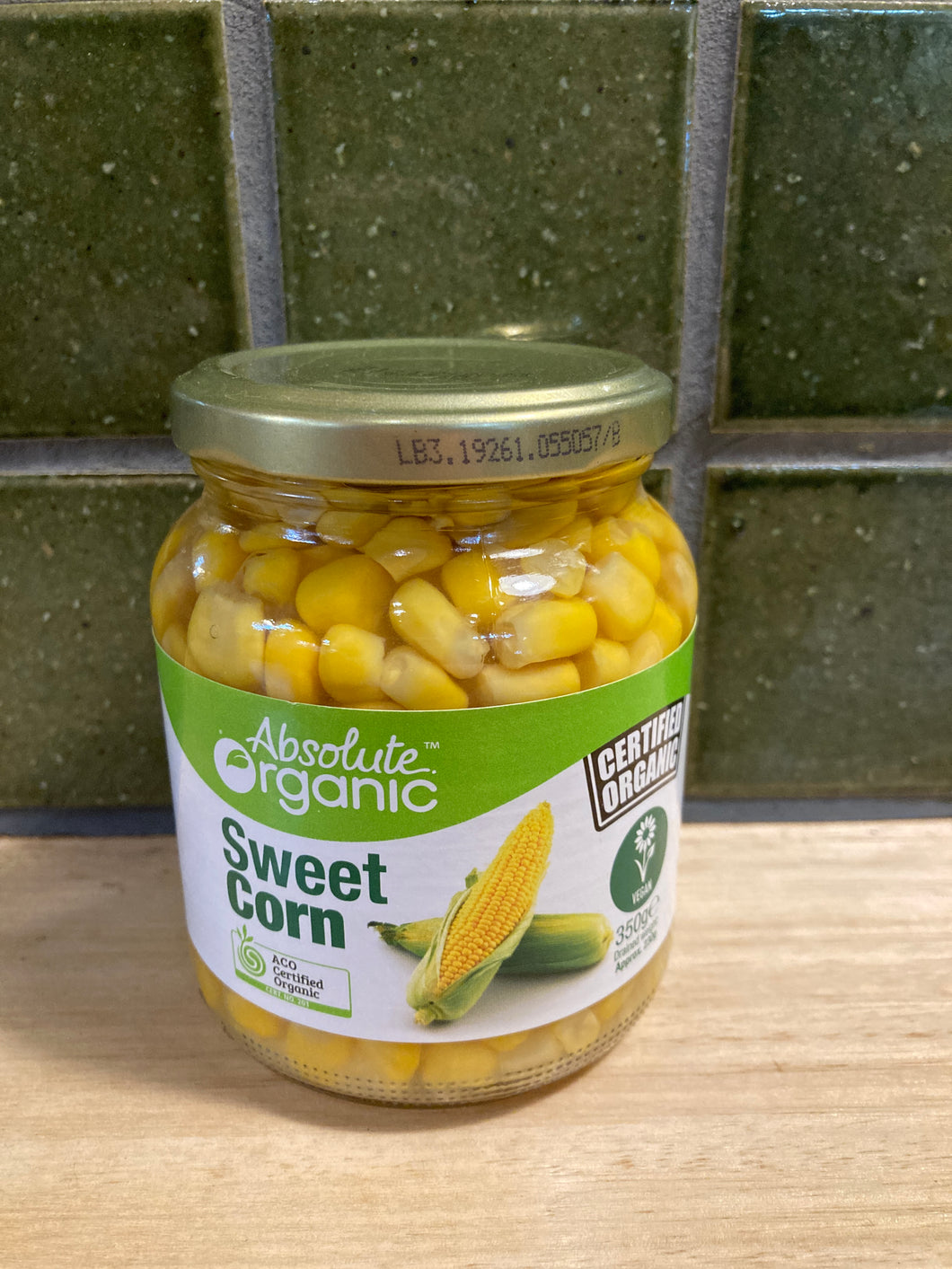 Absolute Organic Sweet Corn 350g
