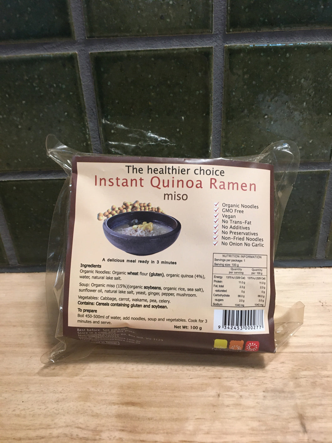 Nutritionist Choice Ramen Instant Quinoa Miso 100g
