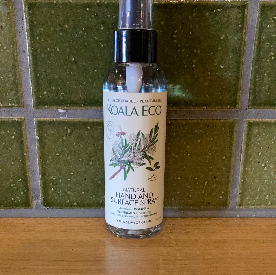 Koala Eco Hand and Surface Spray Rosalina and Peppermint 125ml