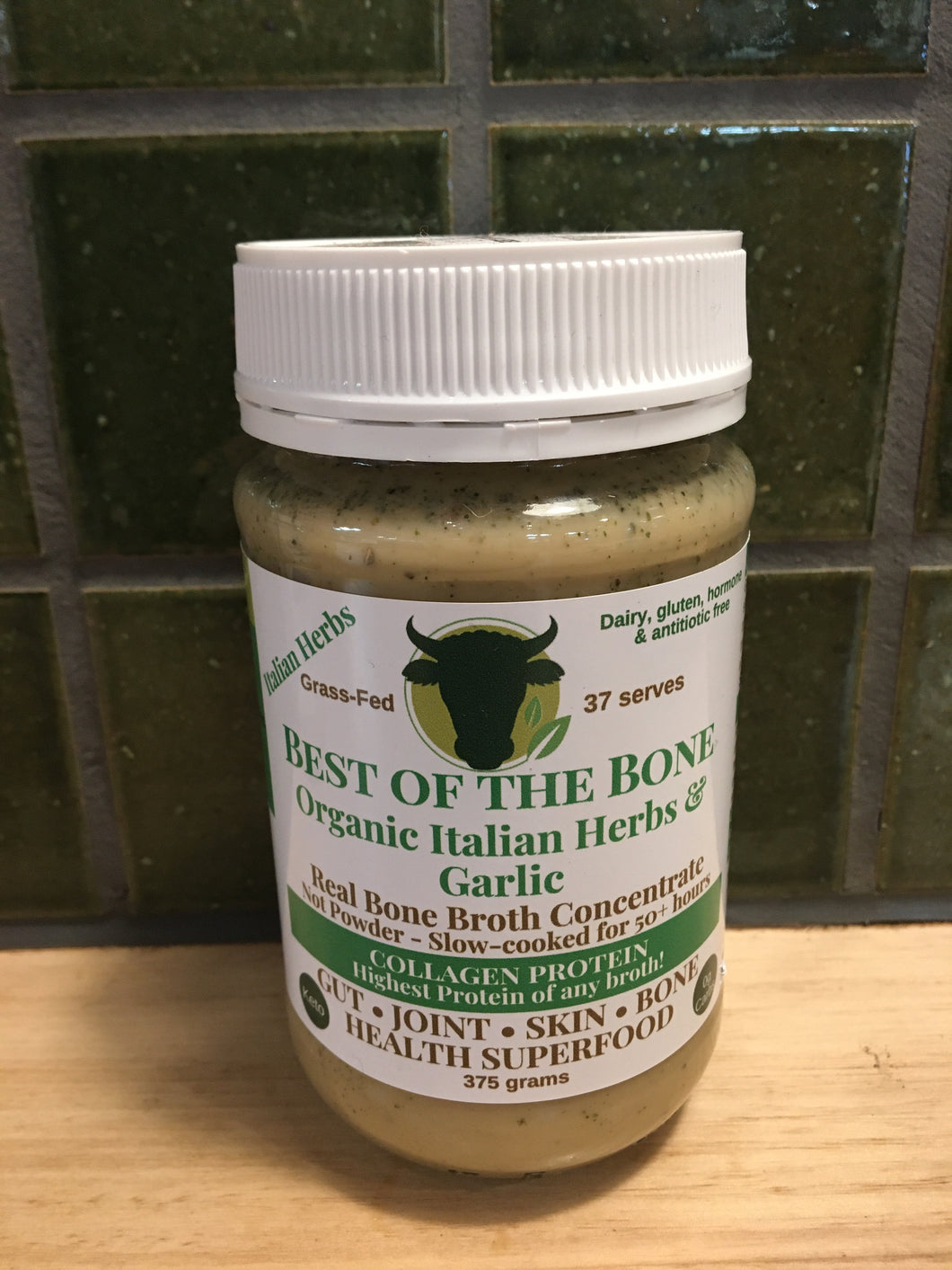 Best Of The Bone Bone Broth - Italian Herbs & Garlic 350g