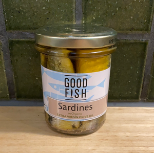Good Fish Jar Sardines in Olive Oil 195g