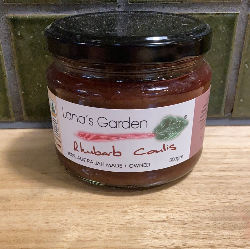 Lana's Garden Rhubarb Coulis 300g