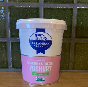 Barambah Yoghurt Raspberry and Coconut 500g