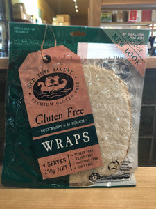 Old Time Bakery GF Buckwheat & Sorghum Wraps 250g