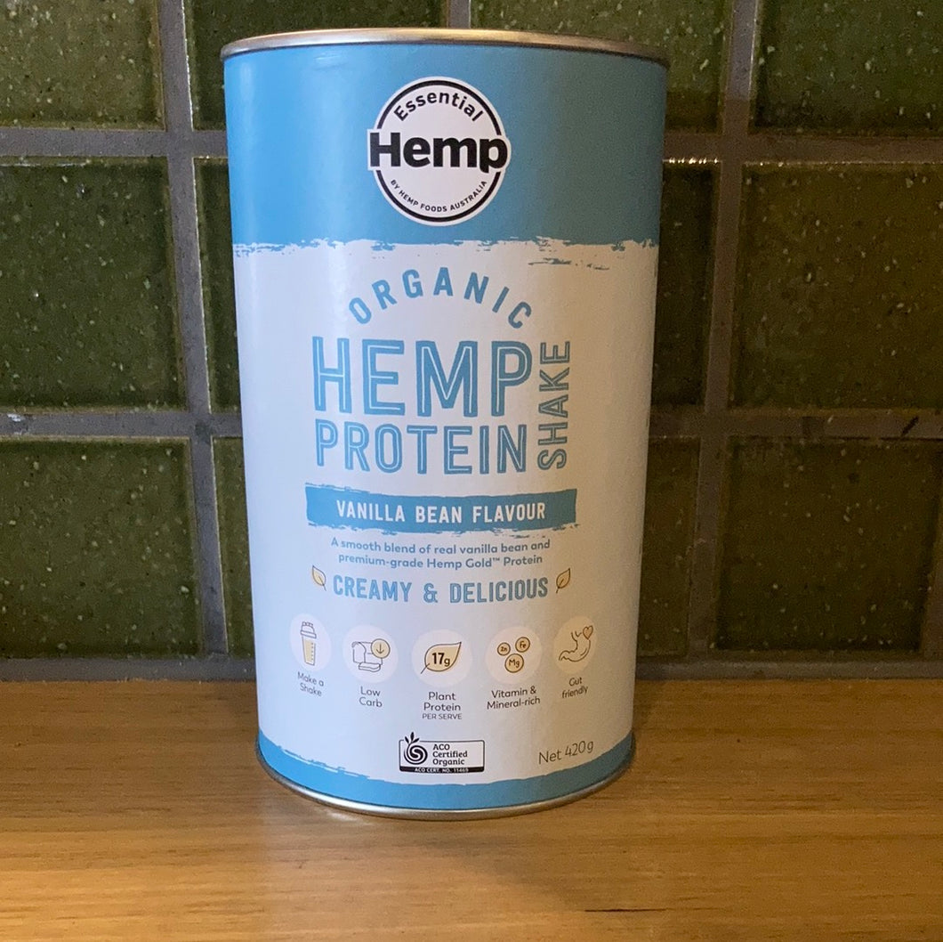 Essential Hemp Organic Hemp Protein Vanilla Bean 420g