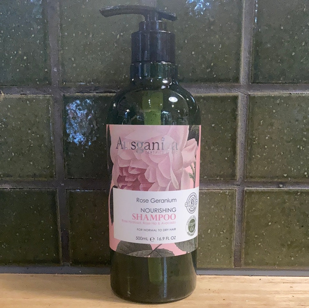 Ausganica Shampoo Nourishing Rose Geranium 500g