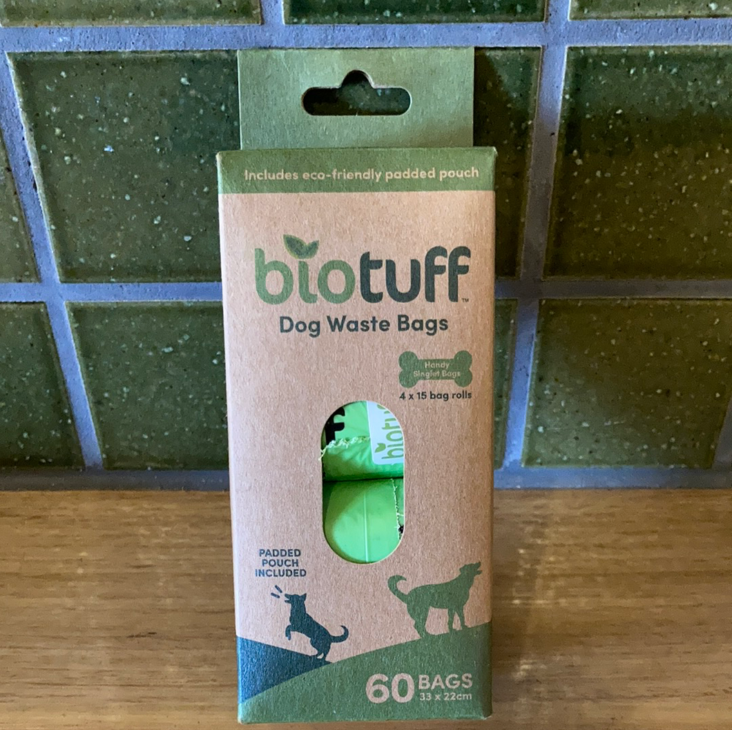 Biotuff Dog Waste Bags with Dispenser 60pk