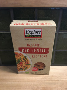 Explore Cuisine Red Lentil Rigatone 250g