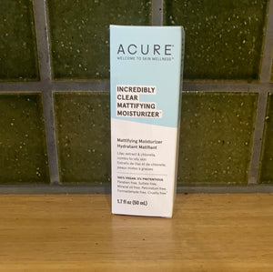 Acure Incredibly Clear Mattifying Moisturizer 50ml