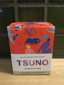 Tsuno Pads Bamboo Regular Winged & Ultra-Thin 10pk