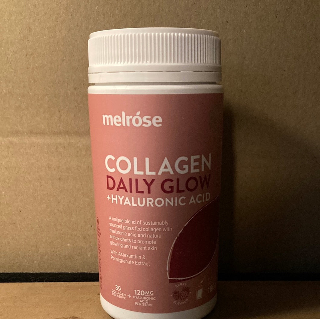 Melrose Collage Daly Glow Hyaluronic Acid Berry Flavour 180g