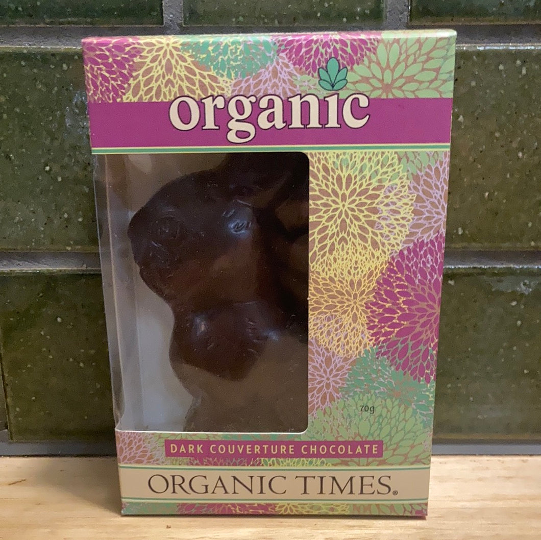 Organic Times Easter Bunny Dark Chocolate 70g