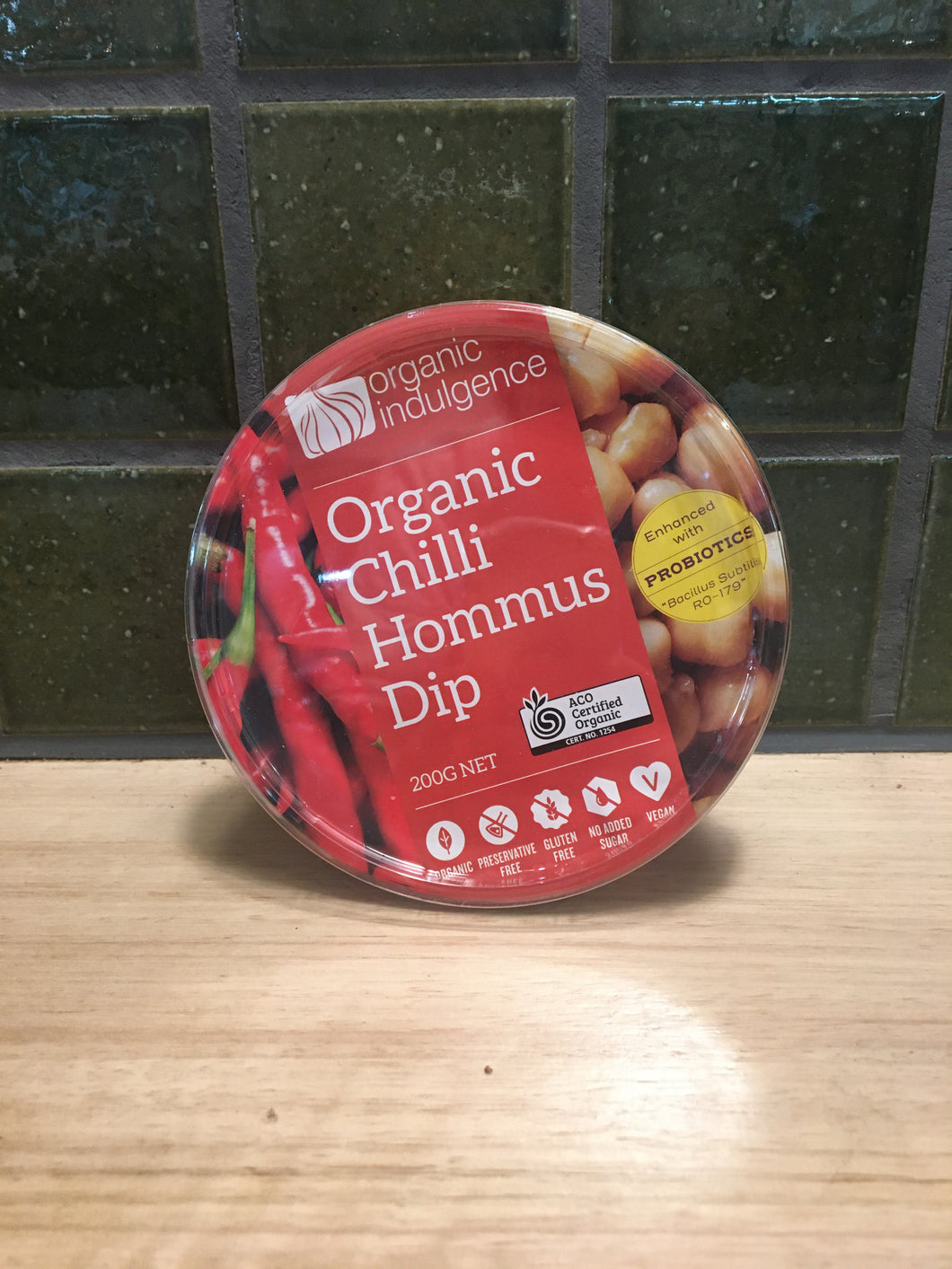Organic Indulgence Dip Chilli Hommus 200g