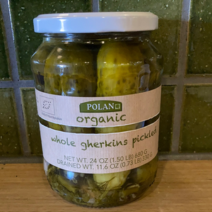 Polan Organic Whole Gherkins Pickled 680g