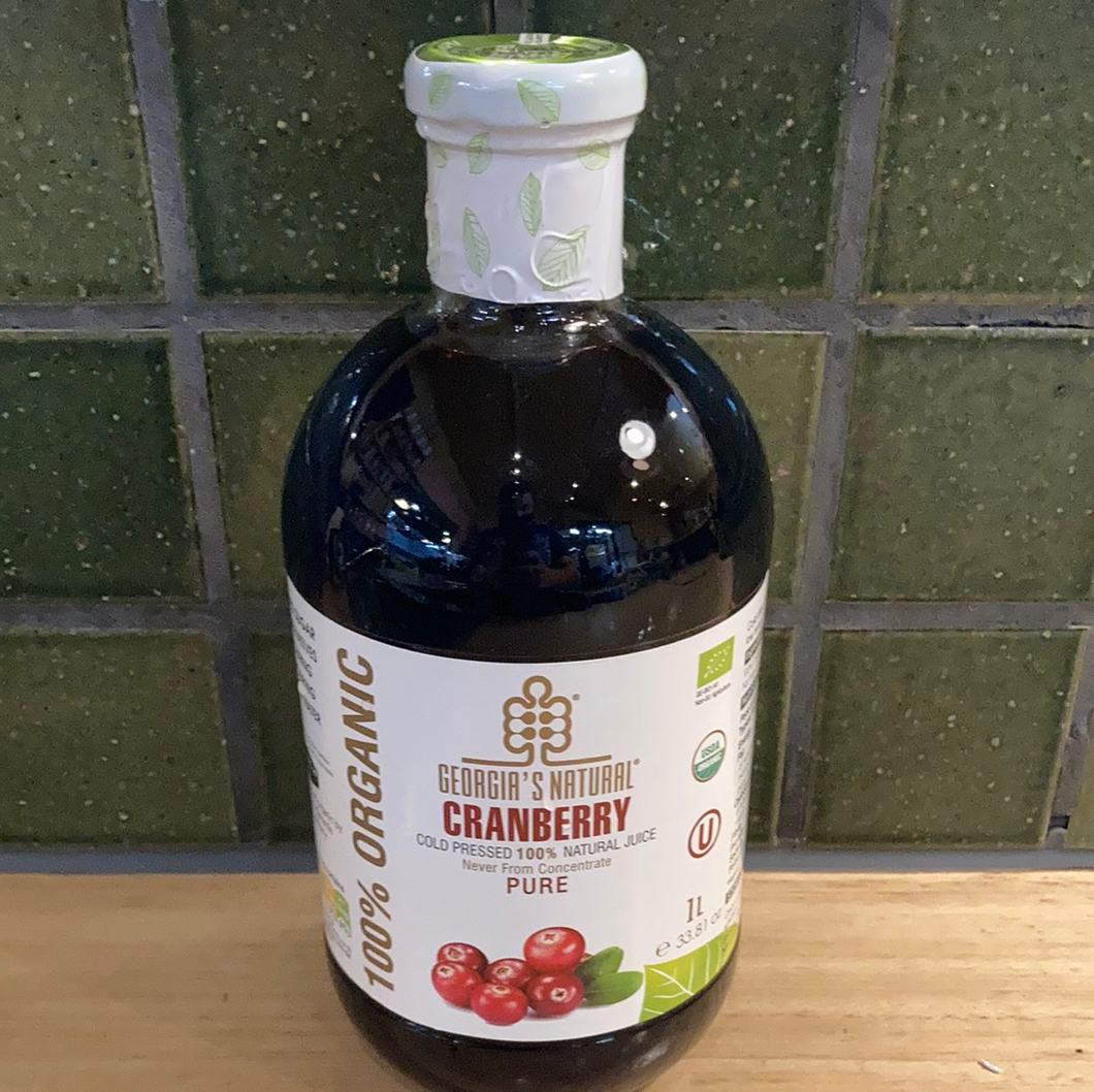 Georgia's Natural Cranberry Juice 1L