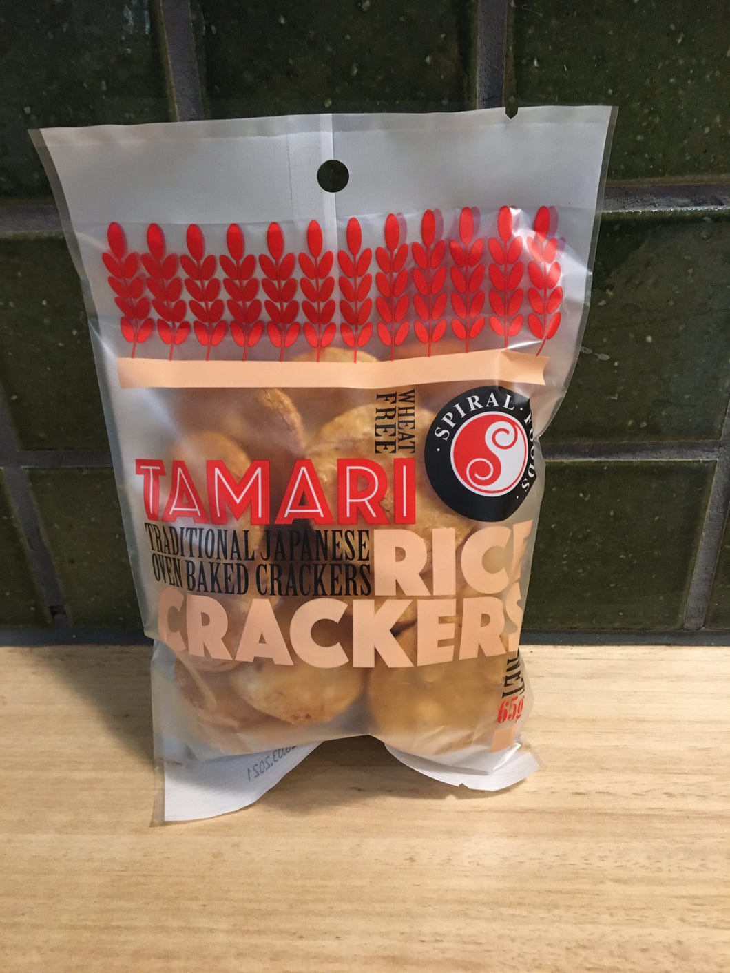 Spiral Rice Crackers Tamari 65g