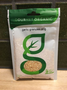 Gourmet Organic Herbs Garlic Granules 40g