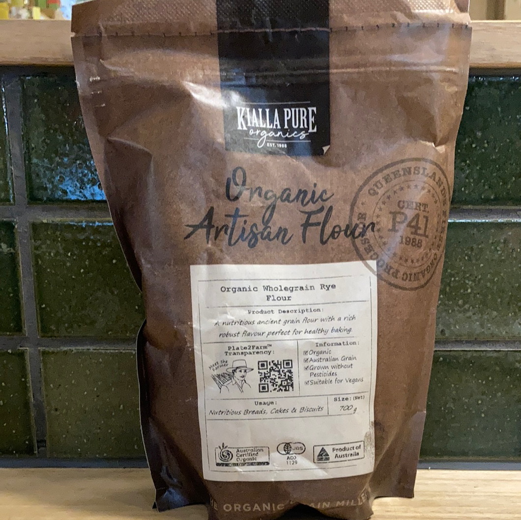 Kialla Pure Wholegrain Rye Flour 700g