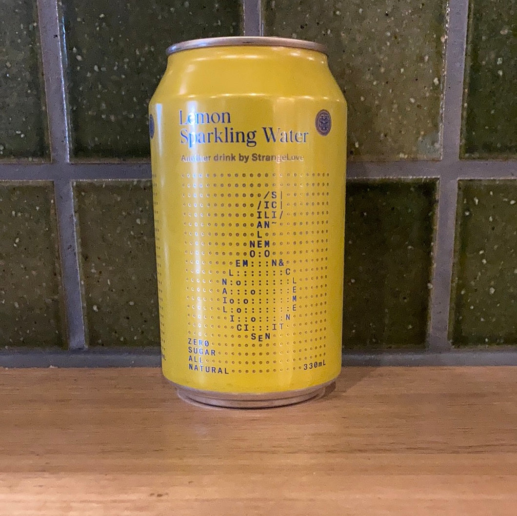 Strangelove Sparkling Water Lemon 330ml