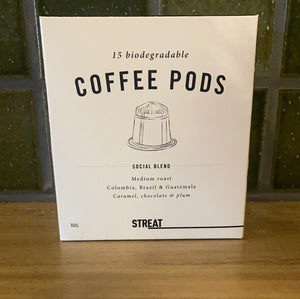 Streat Biodegradable Coffee Pods 80g 15pk