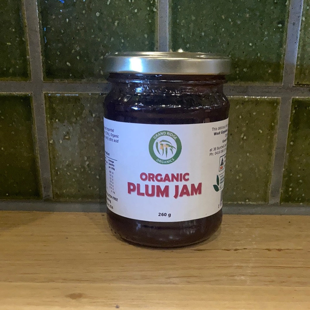 Grand Ridge Organic Plum Jam 260g