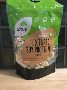 Lotus Textured Soy Protein - Coarse Organic 100g