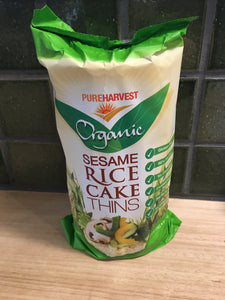 Pure Harvest Organic Sesame Rice Cakes Thins 150g