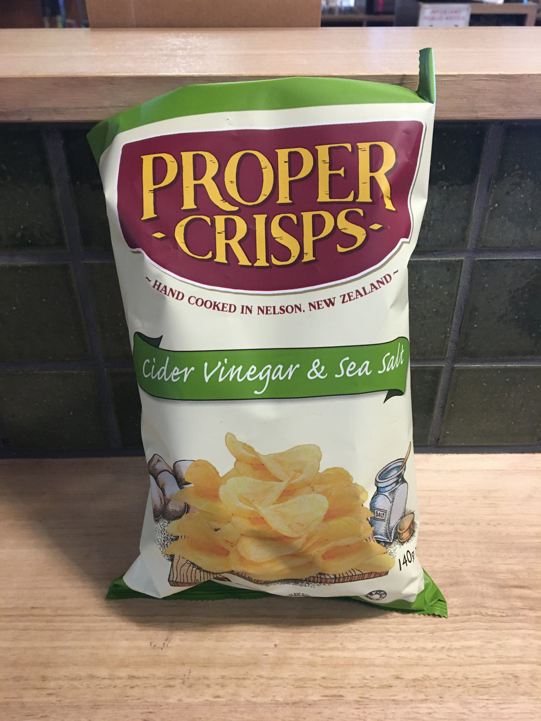 Proper Crisps Cider Vinegar and Sea Salt 140g