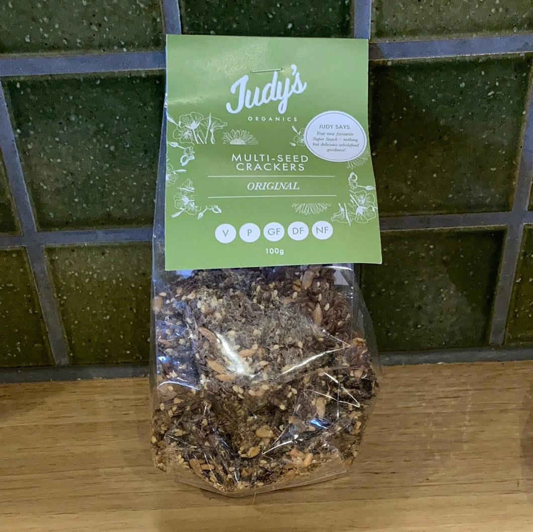 Judy's Organic Multi-Seed Crackers Original