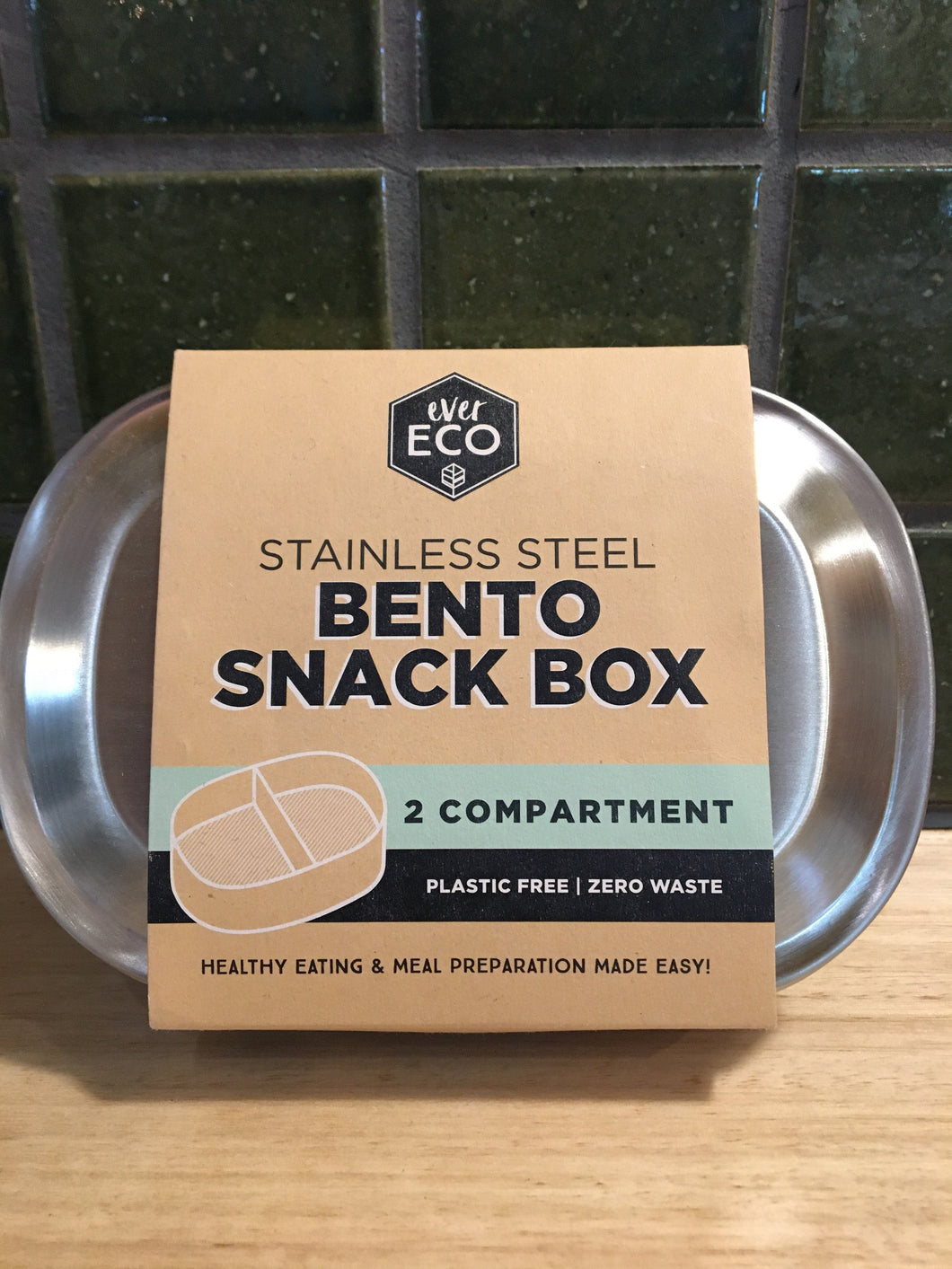 Ever Eco Container Bento Snack Box 2 Compartments